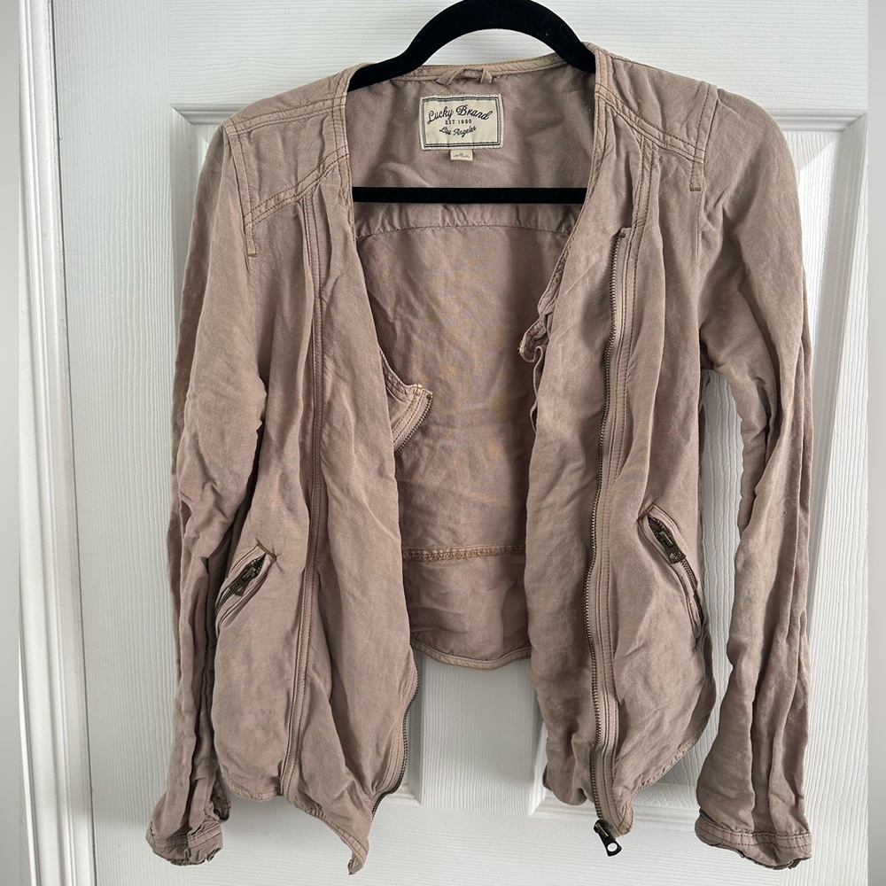 Lucky Brand Linen Jacket S